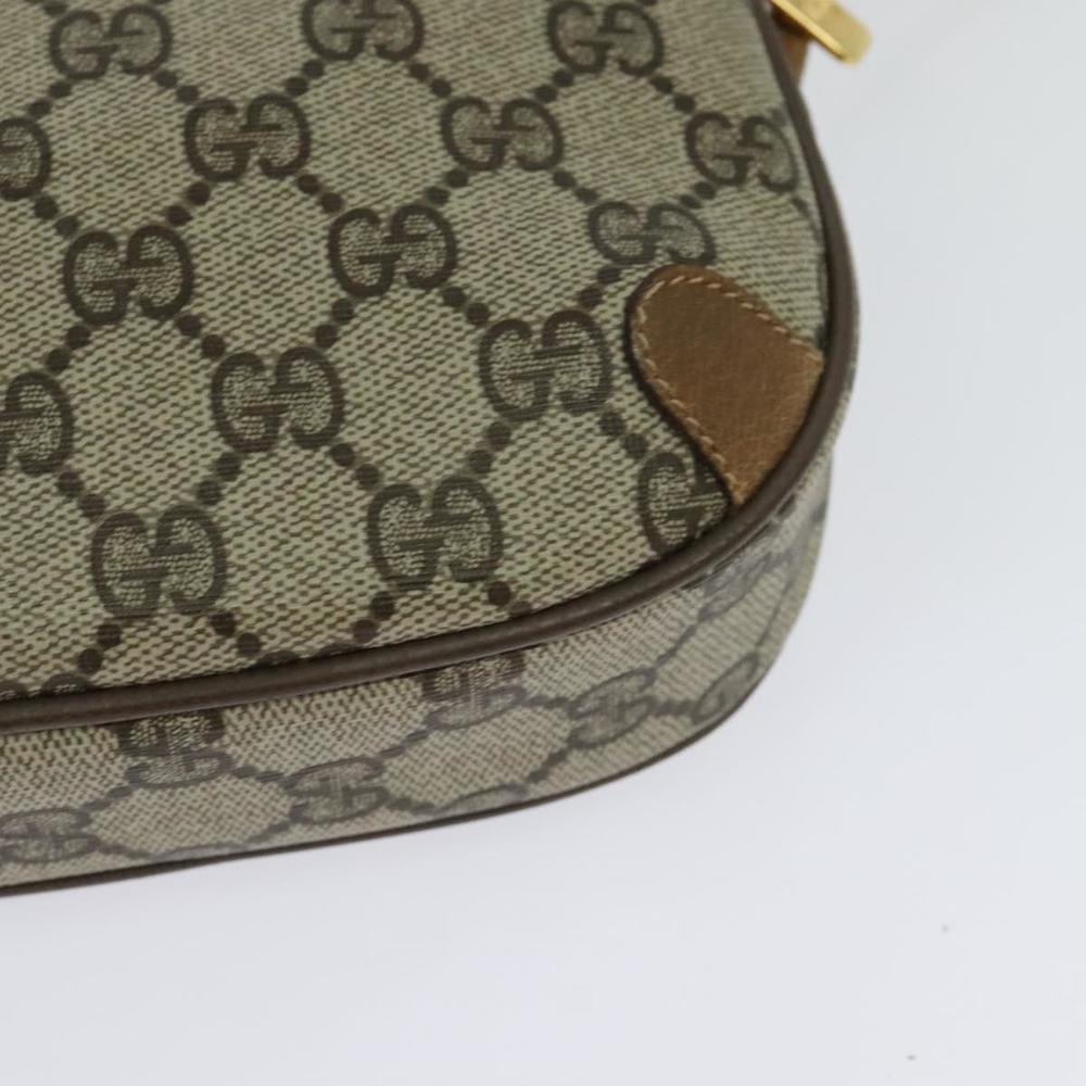 GUCCI GG Supreme Web Sherry Line Bag PVC Beige Gold 89 02 066 Auth sw566 - Picture 16 of 16